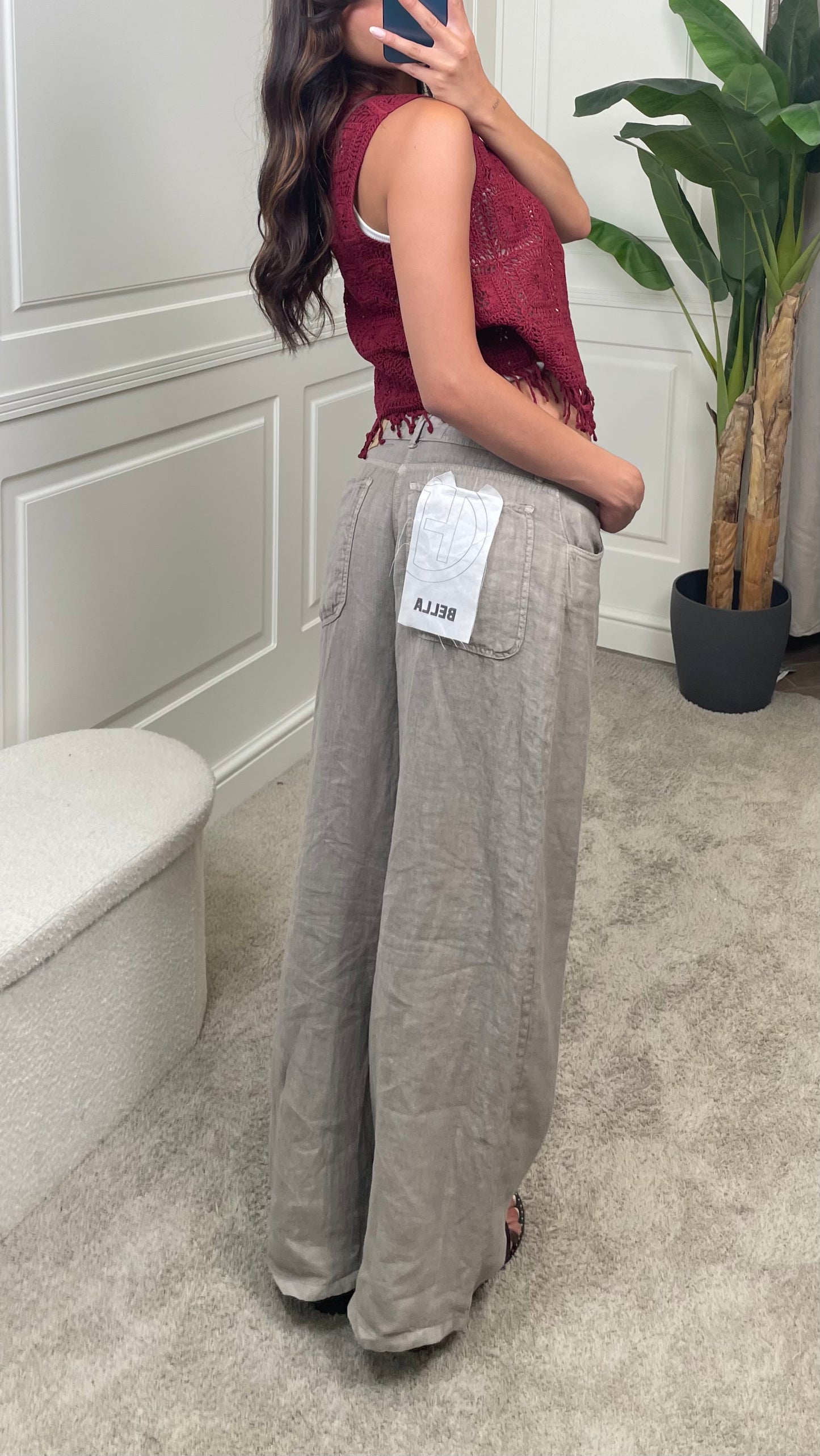 Pantalone bella Puro Lino HaveOne - PLS-Q222 -
