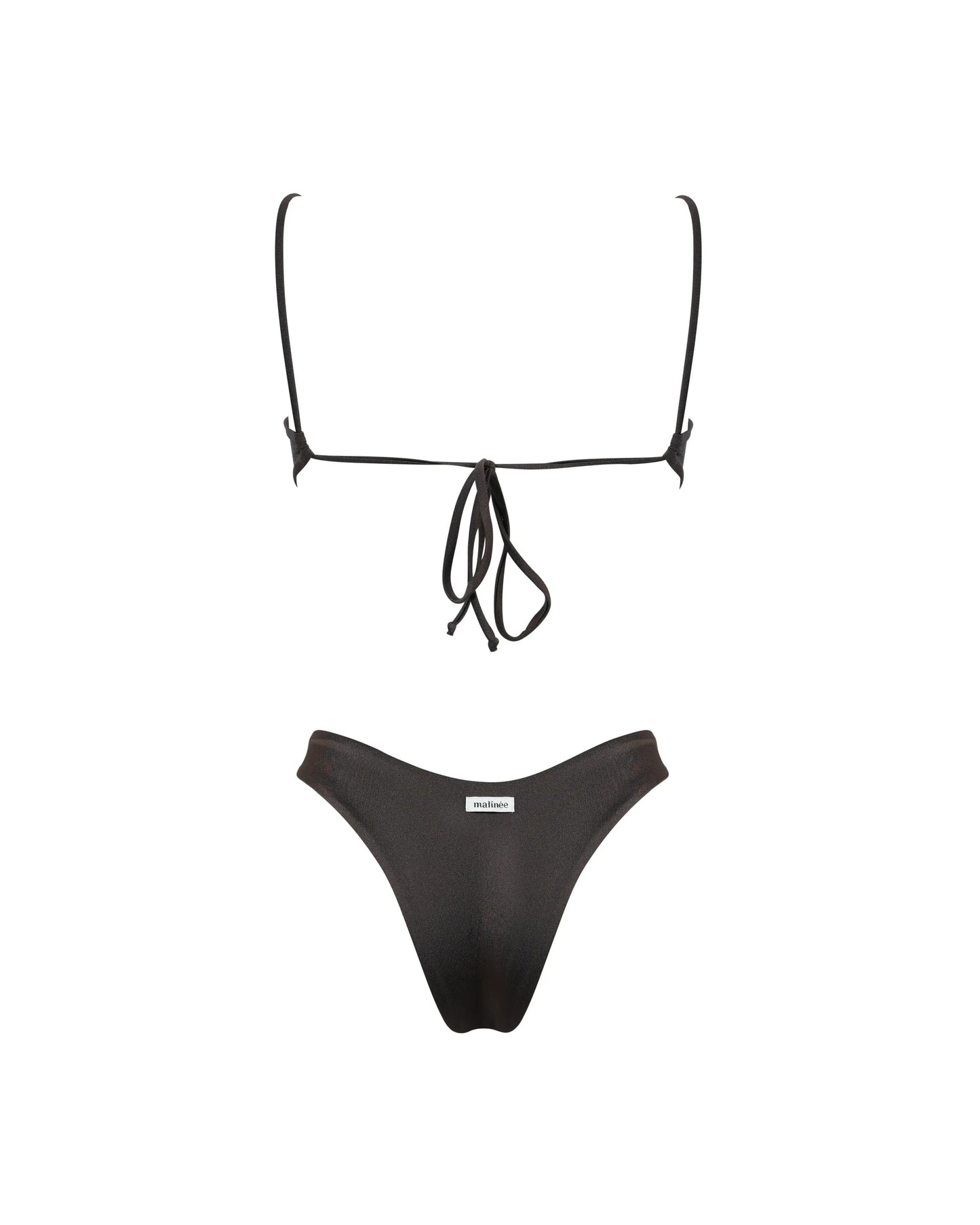 Tina lycra lucida seppia Matinée