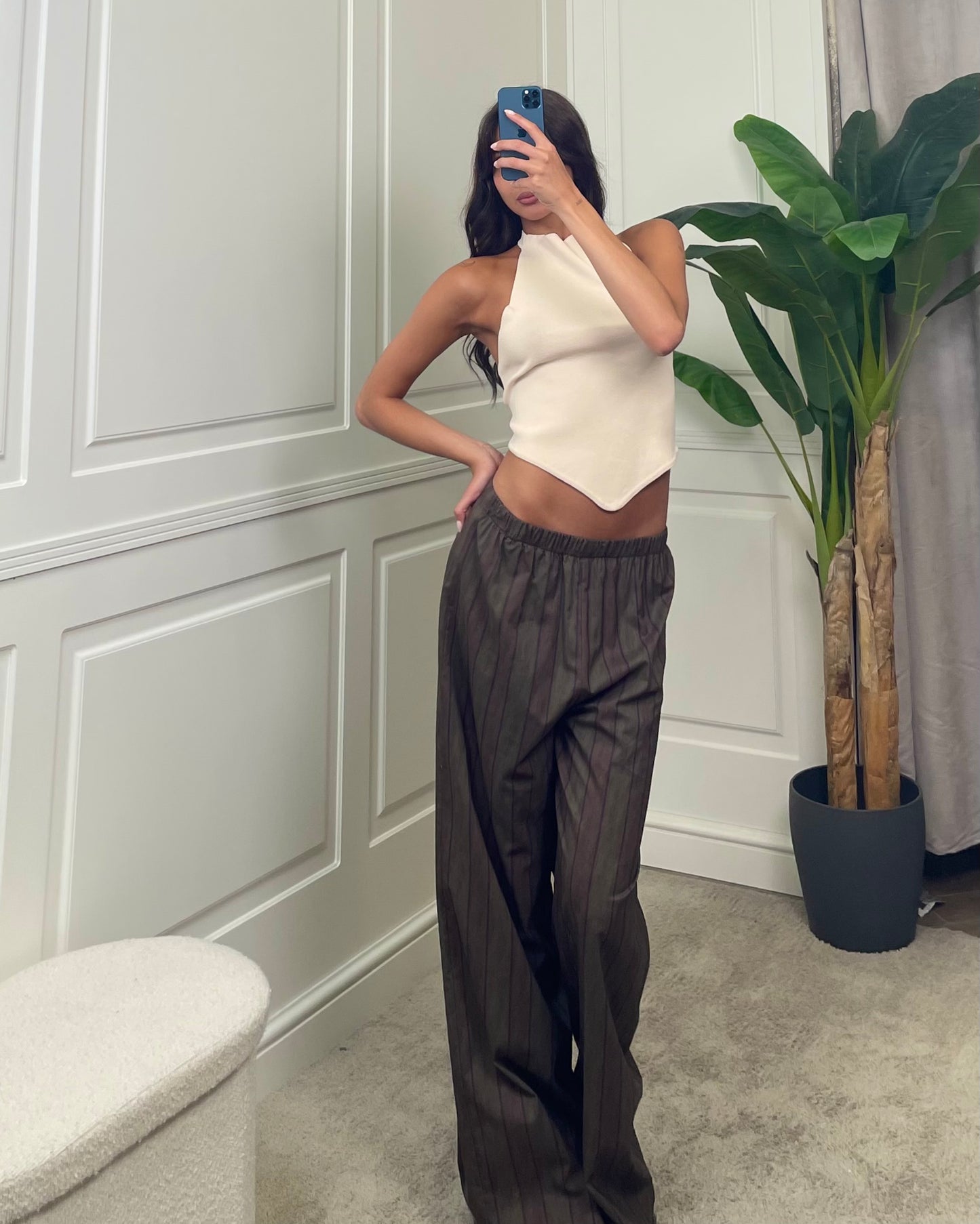 Pantalone righe verticali HaveOne - PVS-Q595 -