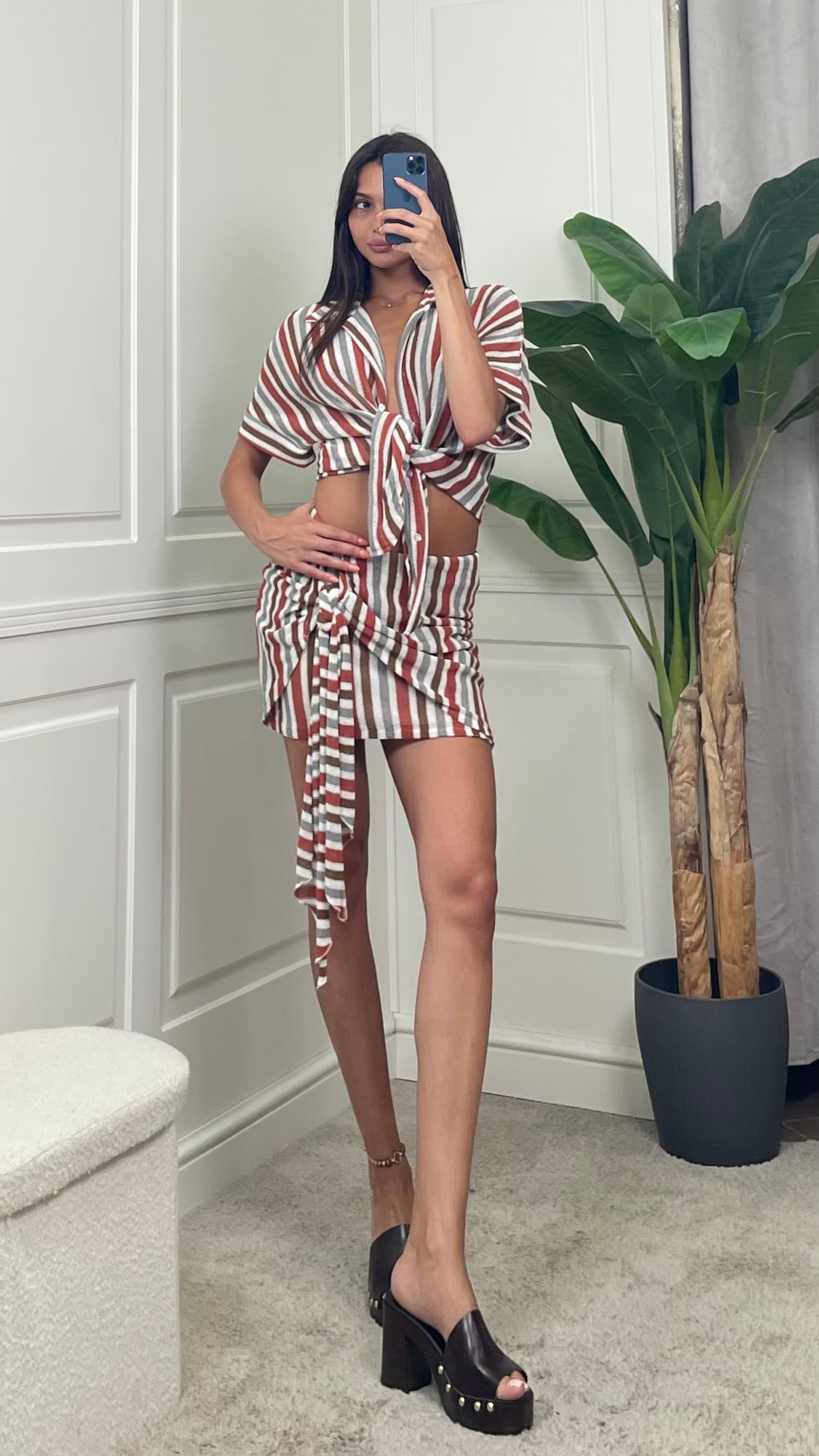 Camicia in maglia a righe HaveOne - CMA-Q452 -