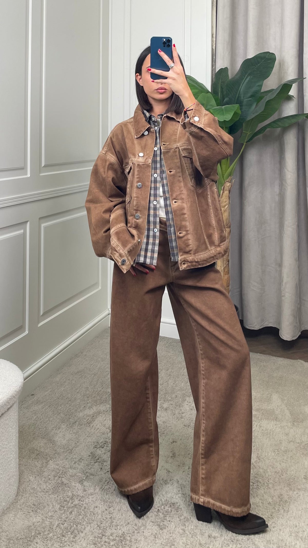 Giacca in denim Vintage Cammello HaveOne - KLS-R050 -