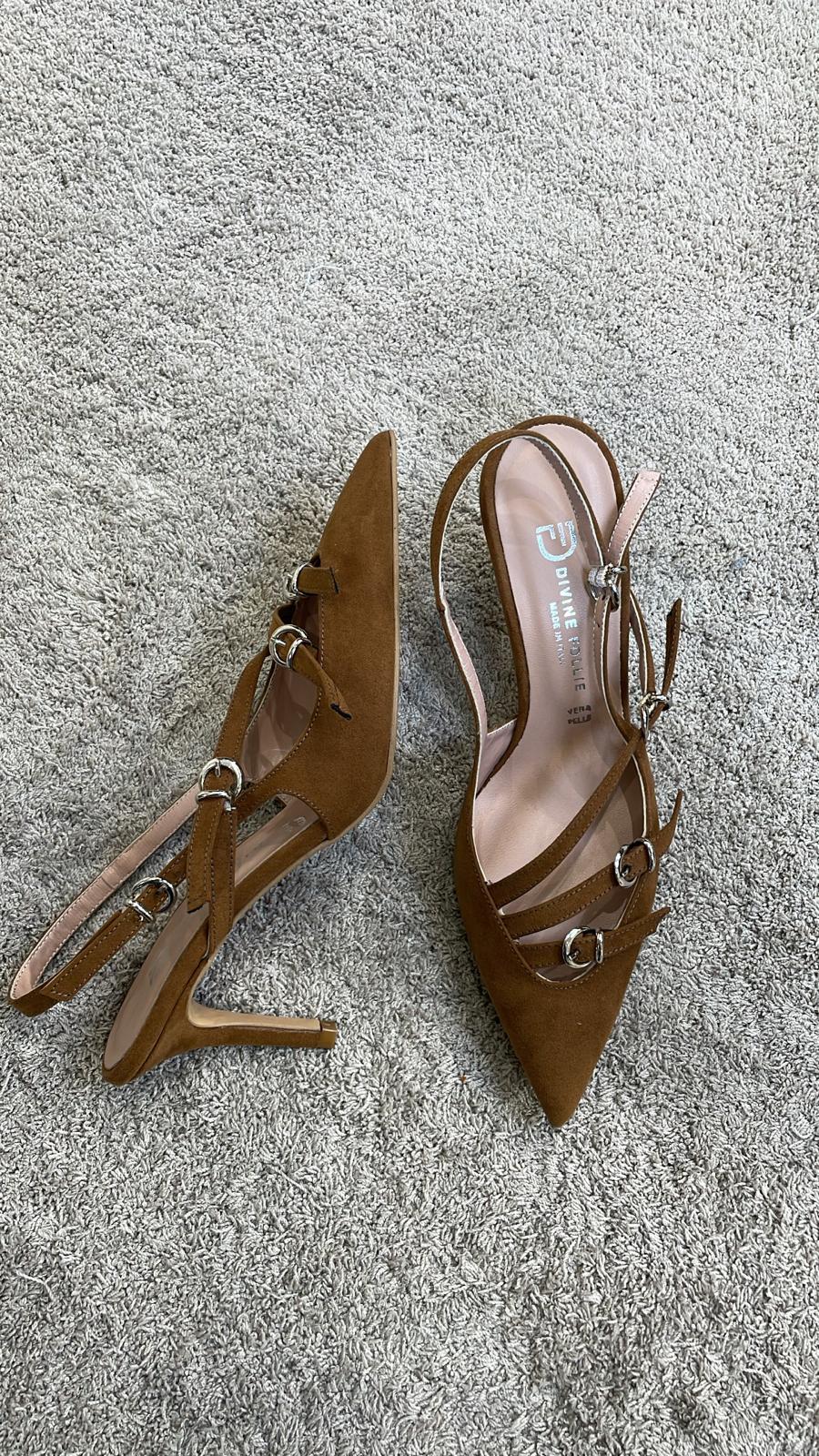 Slingback DivineFollie Cuoio