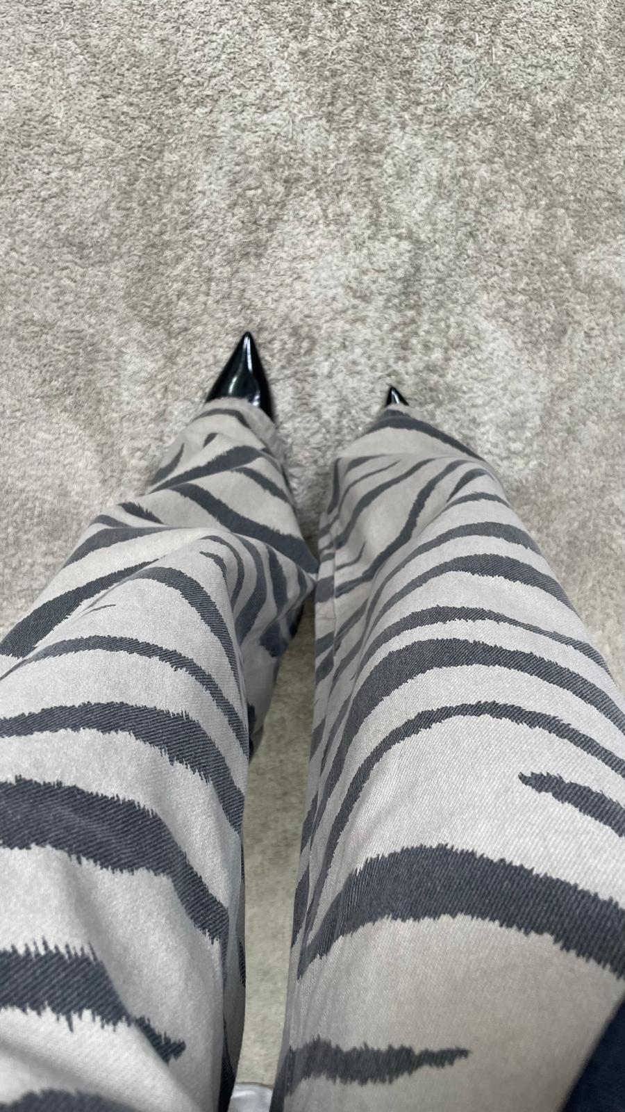 Jeans ViCOLO "Myrna" zebrato