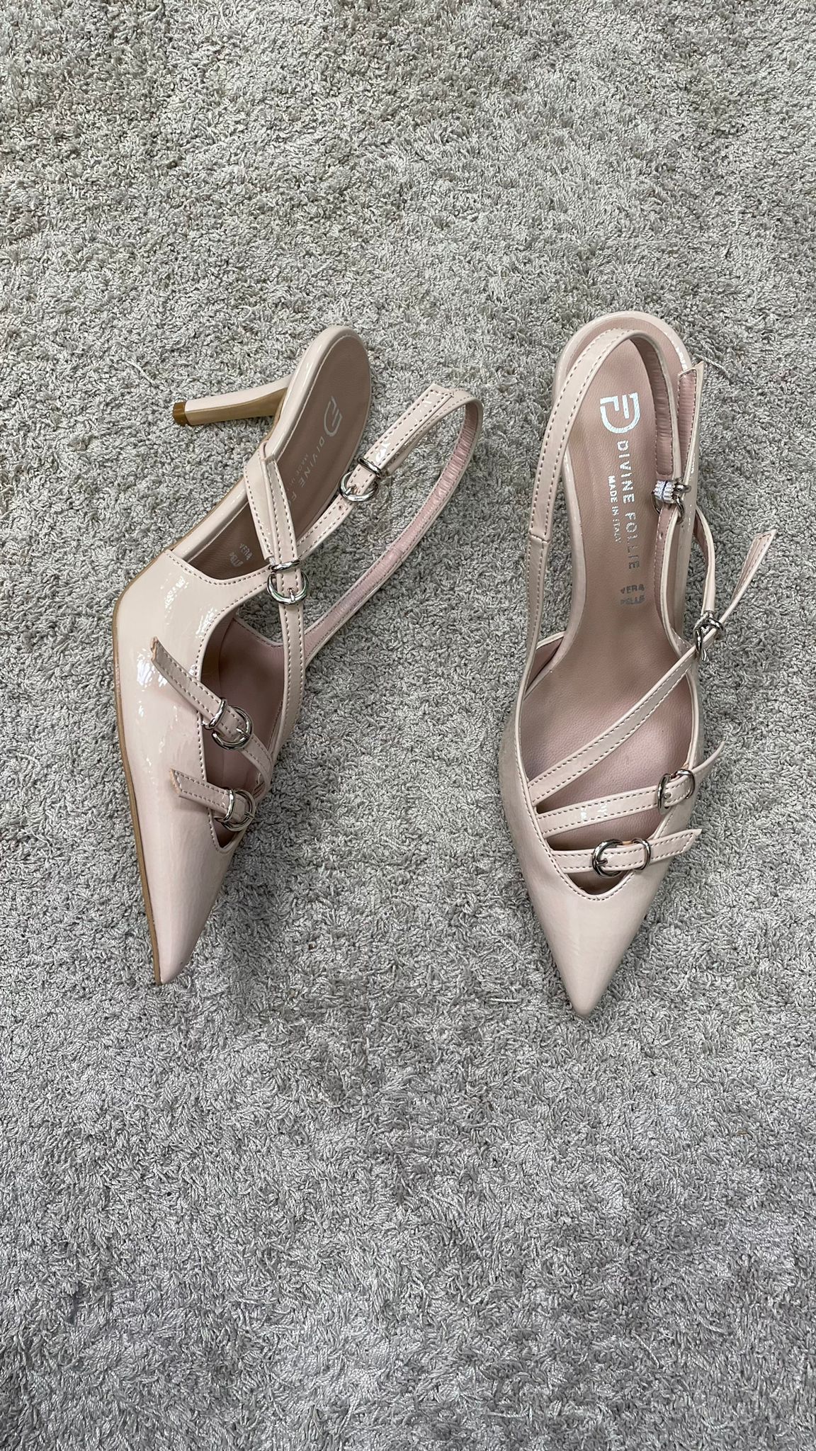 Slingback DivineFollie Vetrino nude