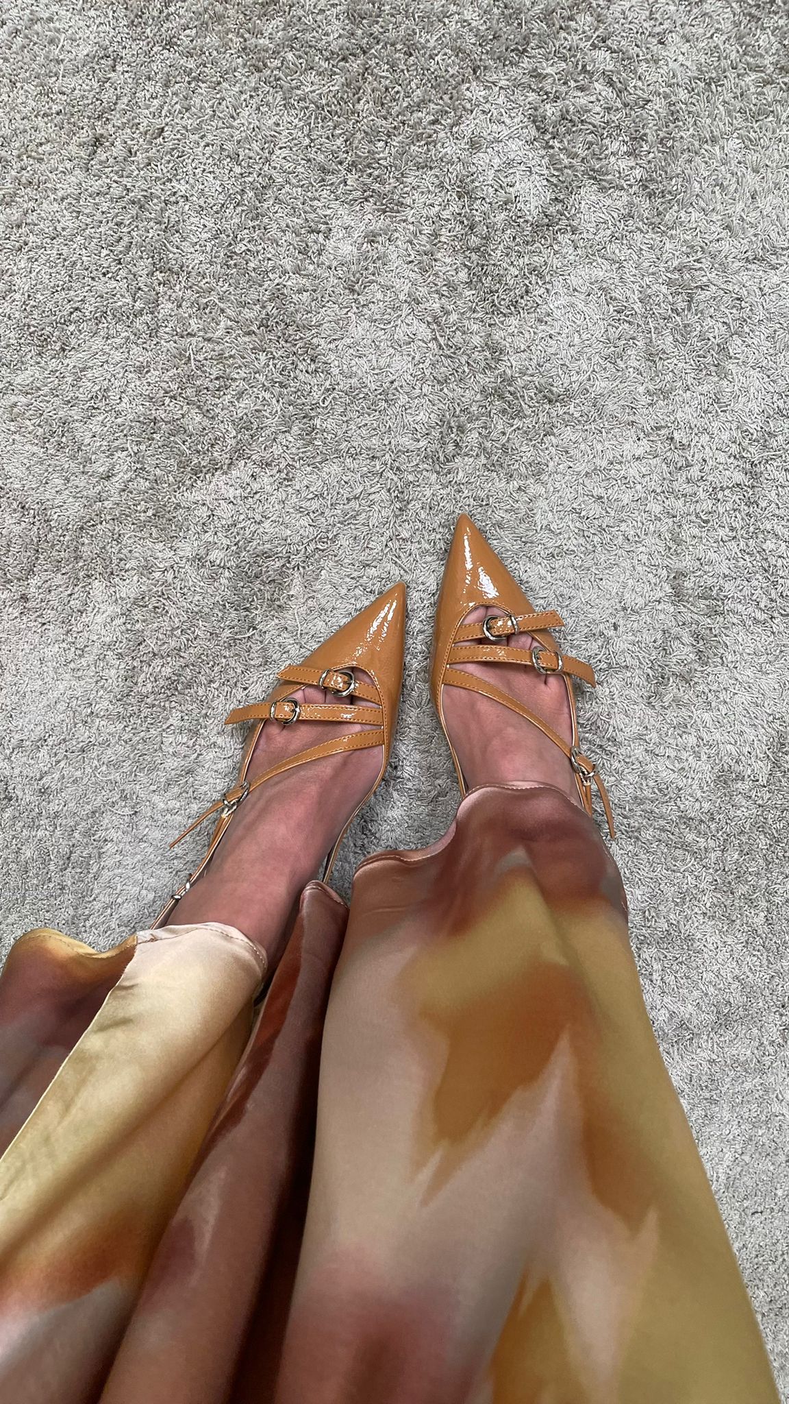 Slingback DivideFollie Vetrino Caramello