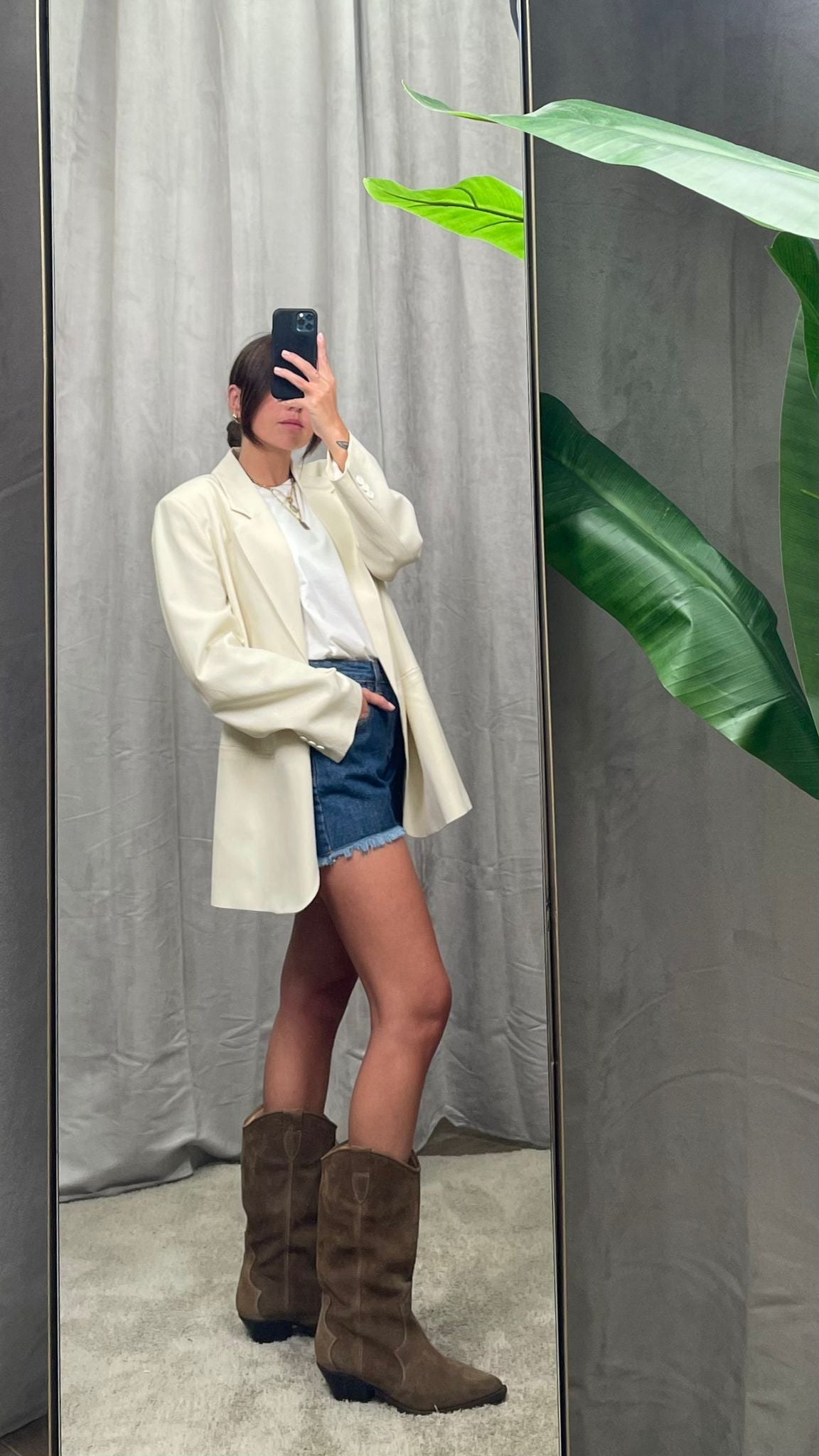 Giacca ViCOLO Oversize Lino Crema