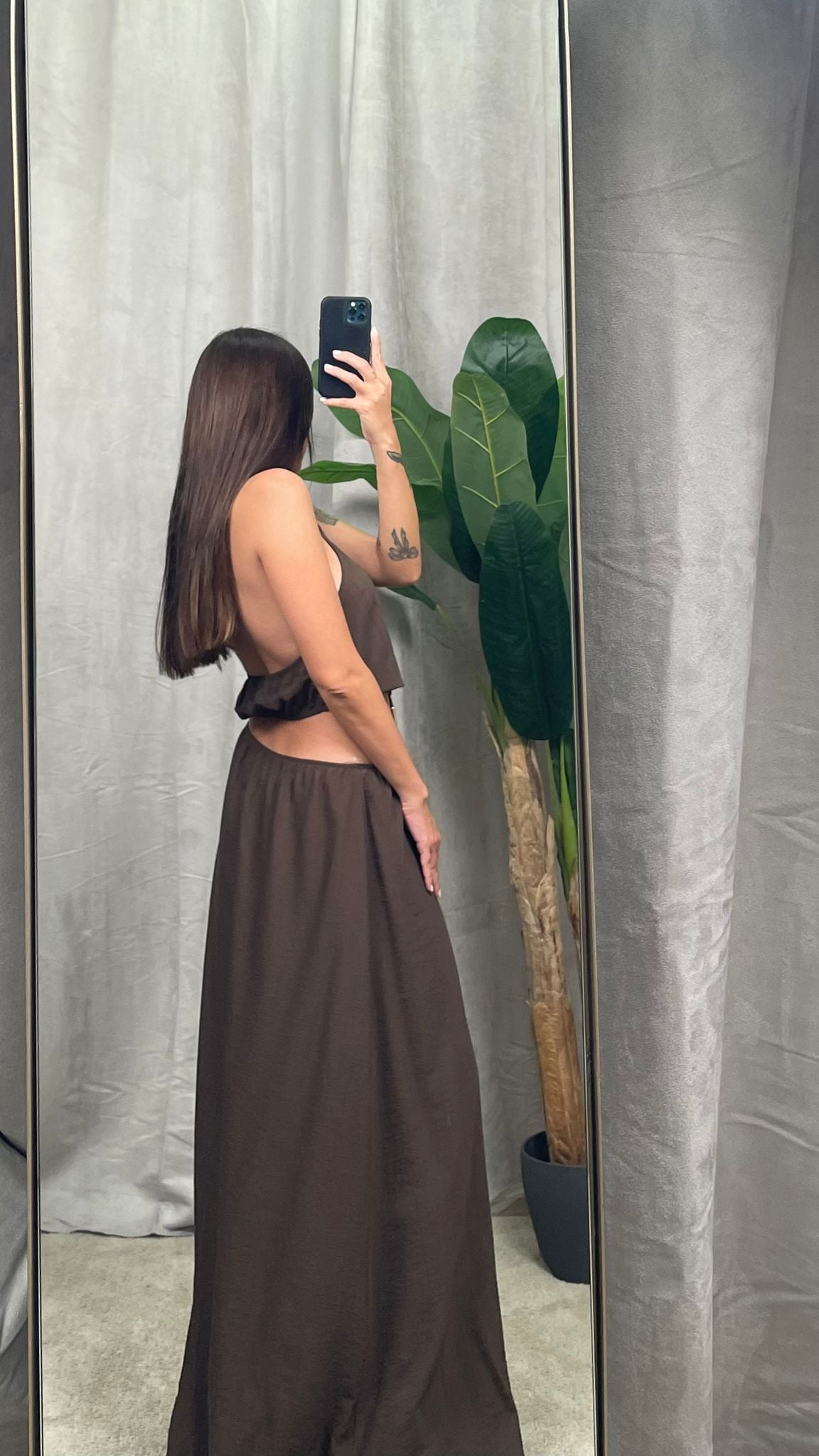 Abito HaveOne lungo cutout MORO