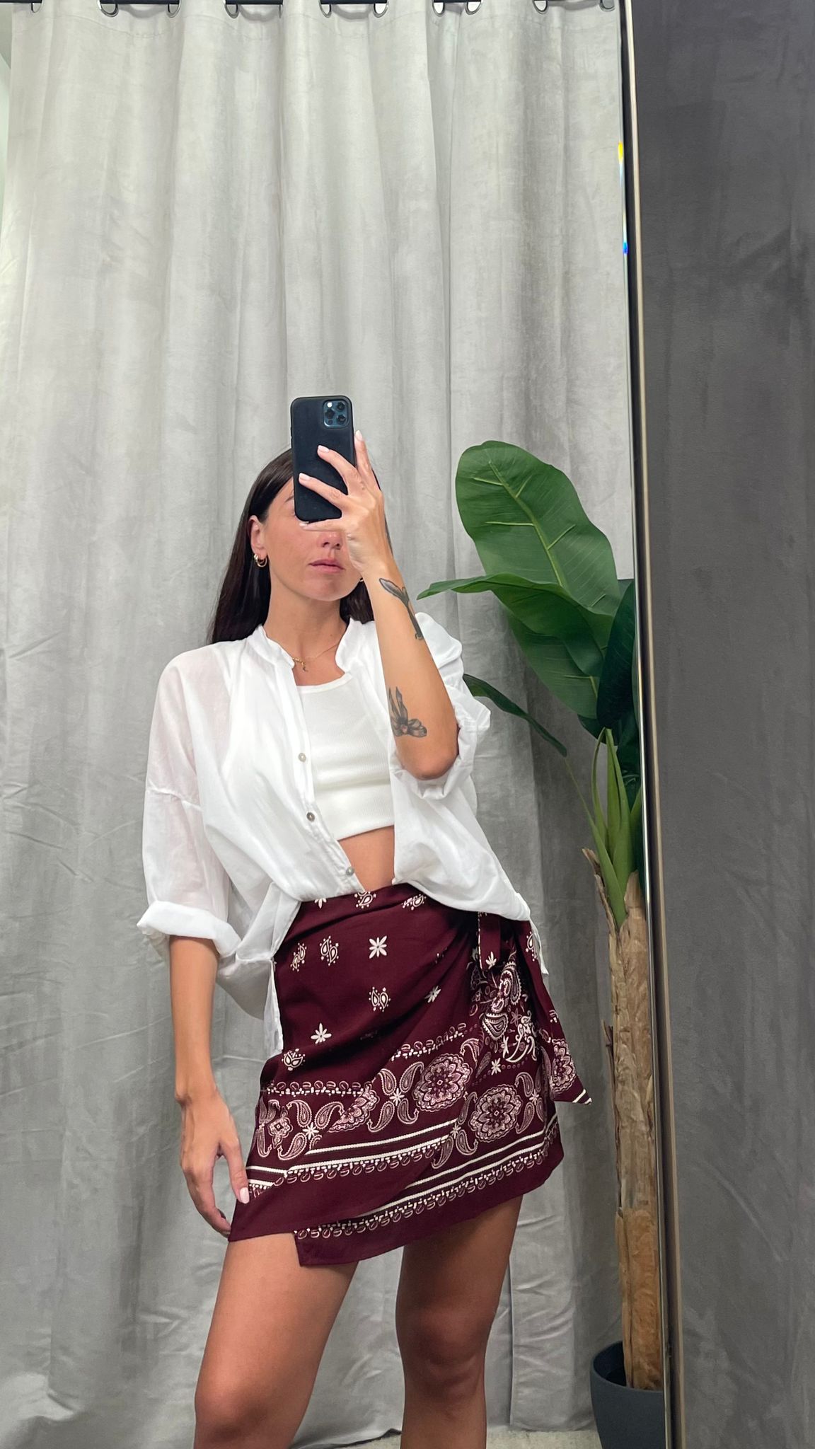 Minigonna HaveOne bandana (Moro, Bordeaux)