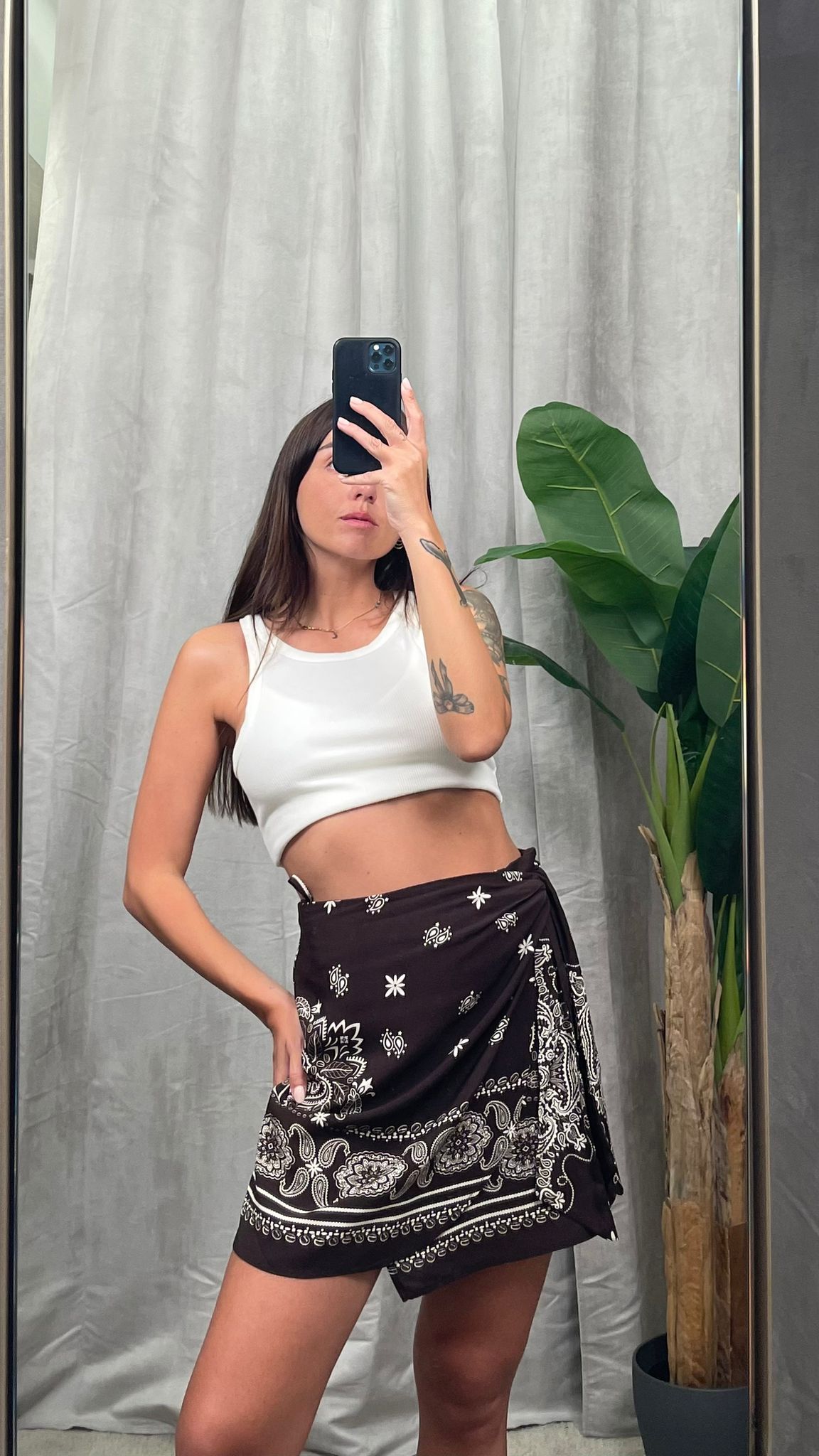 Minigonna HaveOne bandana (Moro, Bordeaux)