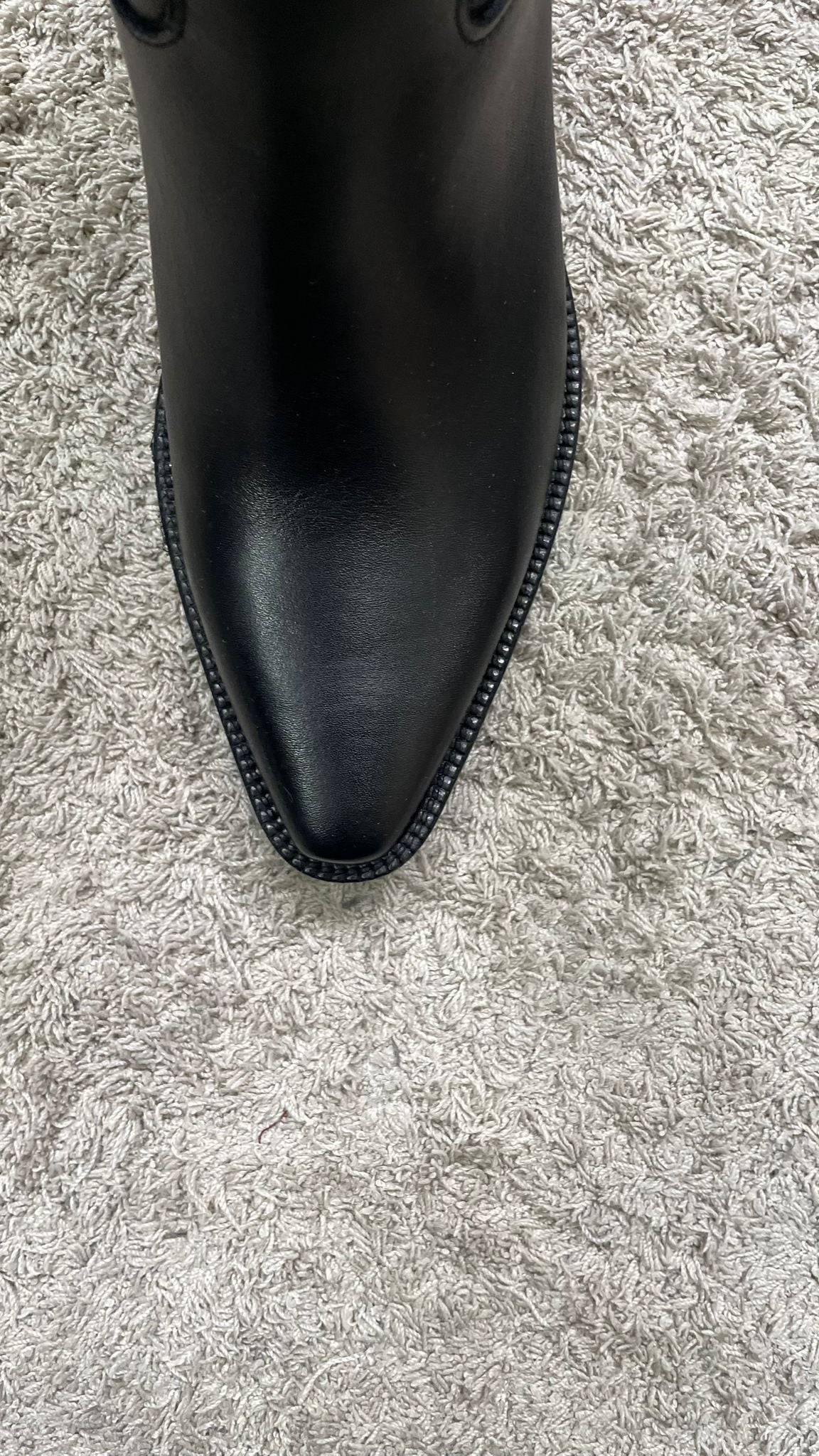 Texano nero DivineFollie vera pelle -9230-