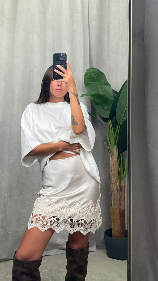 Mini sottoveste con pizzo HaveOne -GMA-M064-