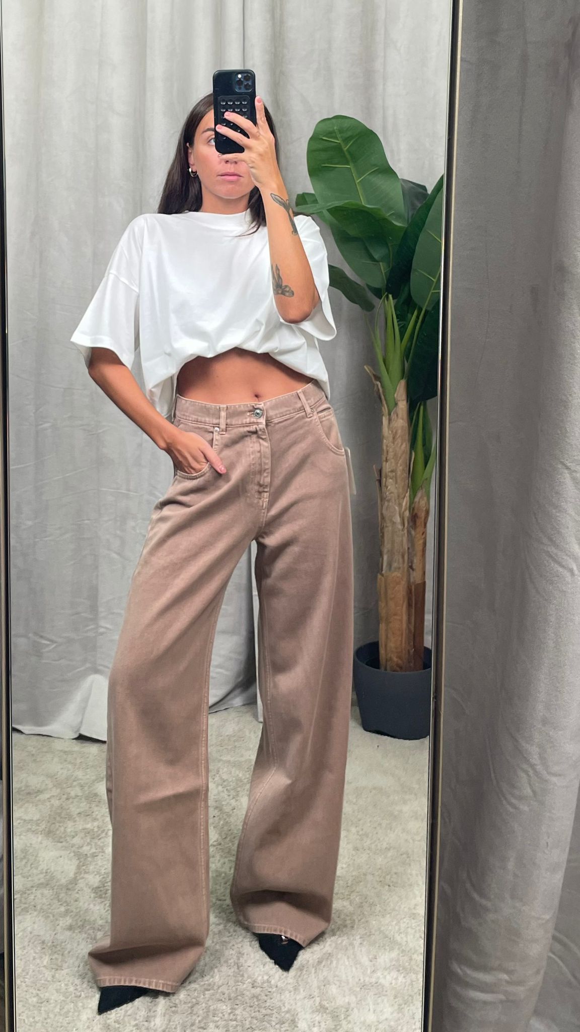Jeans ViCOLO "Mia" (Borgogna, Camel,  Cioccolato) -DF5109-