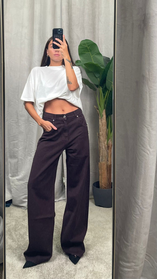Jeans ViCOLO "Mia" (Borgogna, Camel,  Cioccolato) -DF5109-