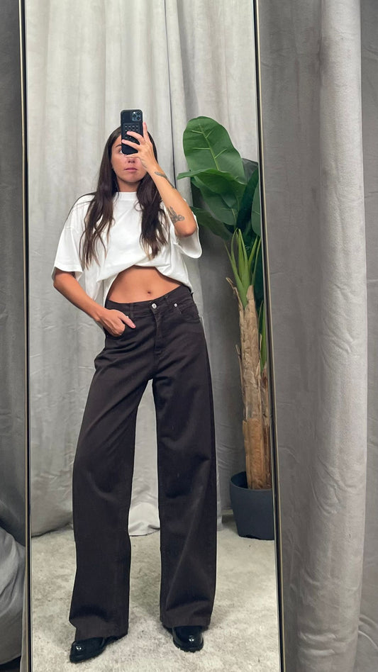 Jeans HaveOne mod. "Bella" (Cioccolato/Piombo) -PLS-P014-