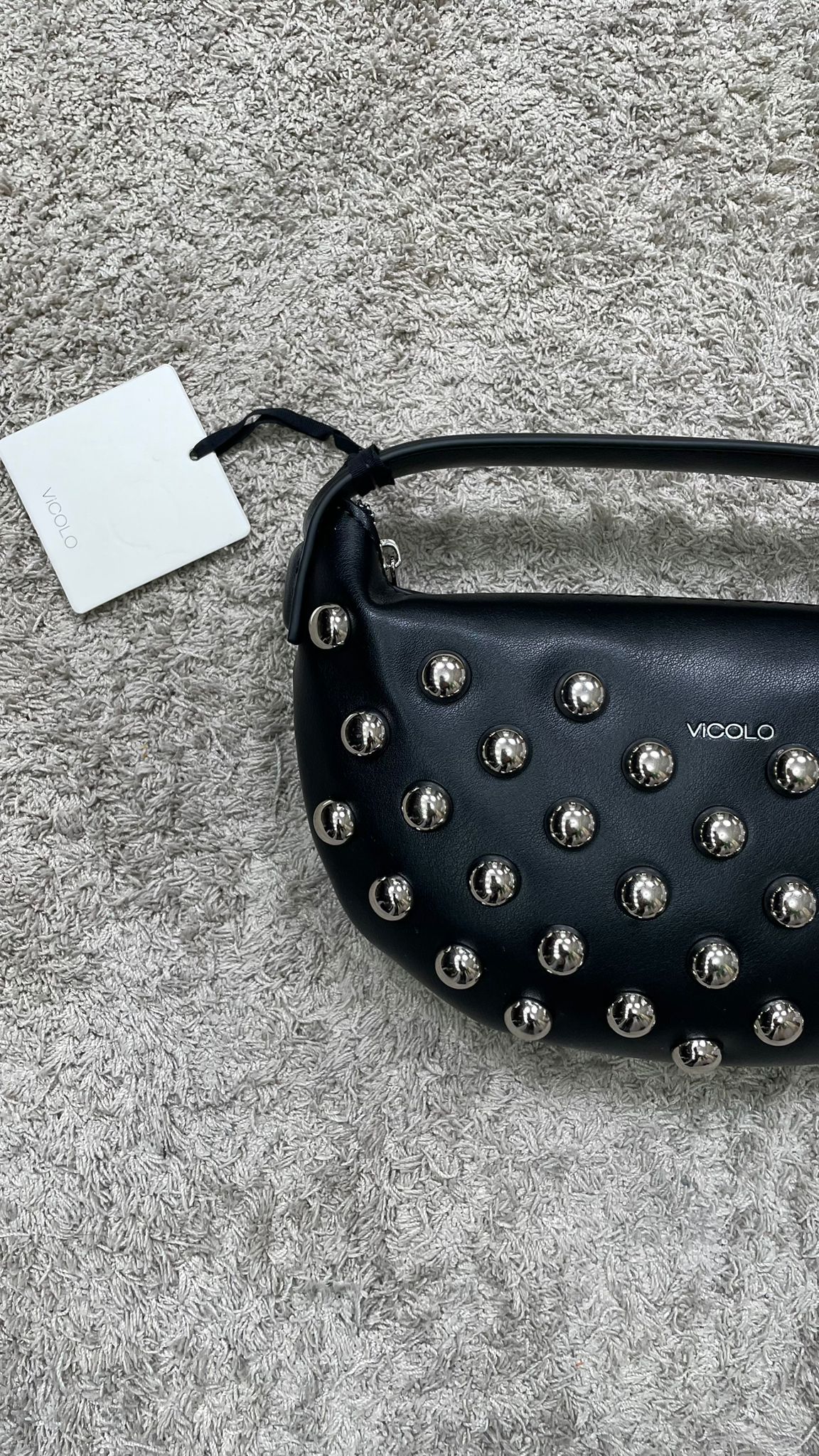 Borsa ViCOLO "Croissant Studded" -XF0014-