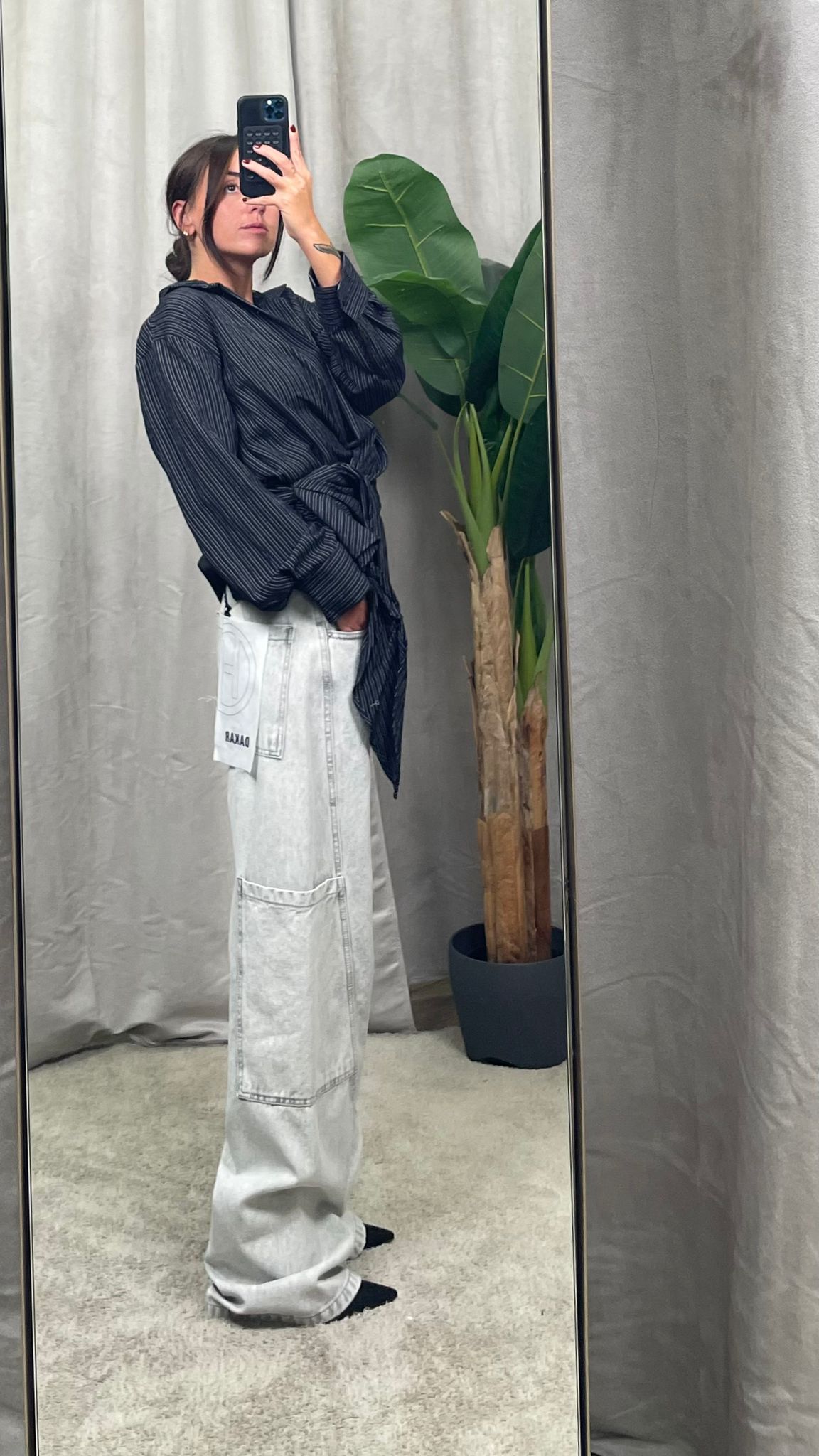 Jeans HaveOne "Dakar" grigio baggy -PGZ-P077-