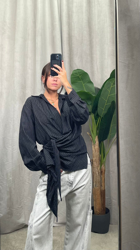 Camicia ViCOLO gessata -TF1206-