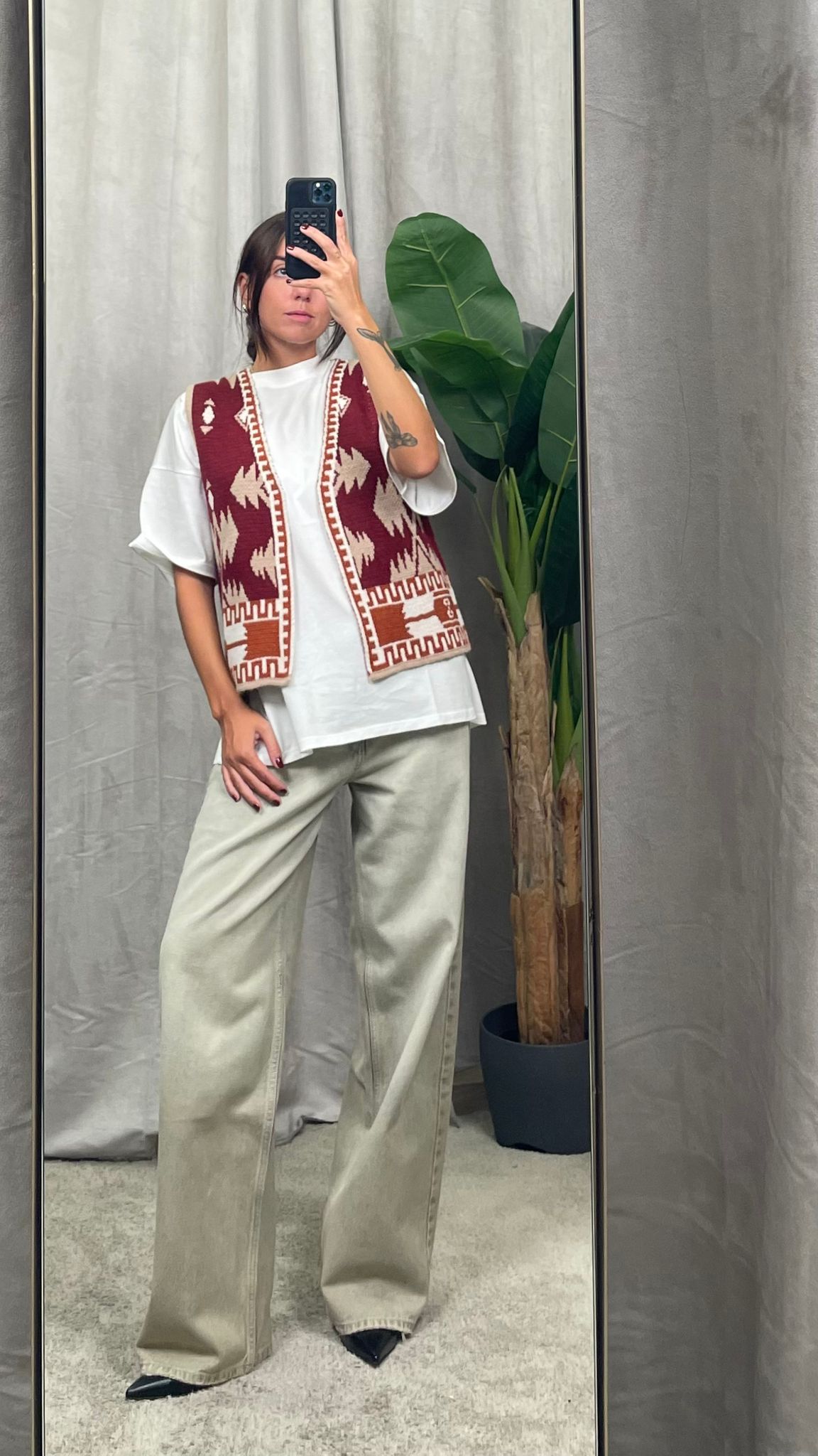 Gilet in maglia Etnico ViCOLO -77249f-