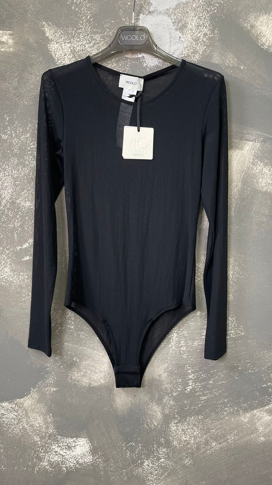 Body ViCOLO in tulle elasticizzato -UF0014-