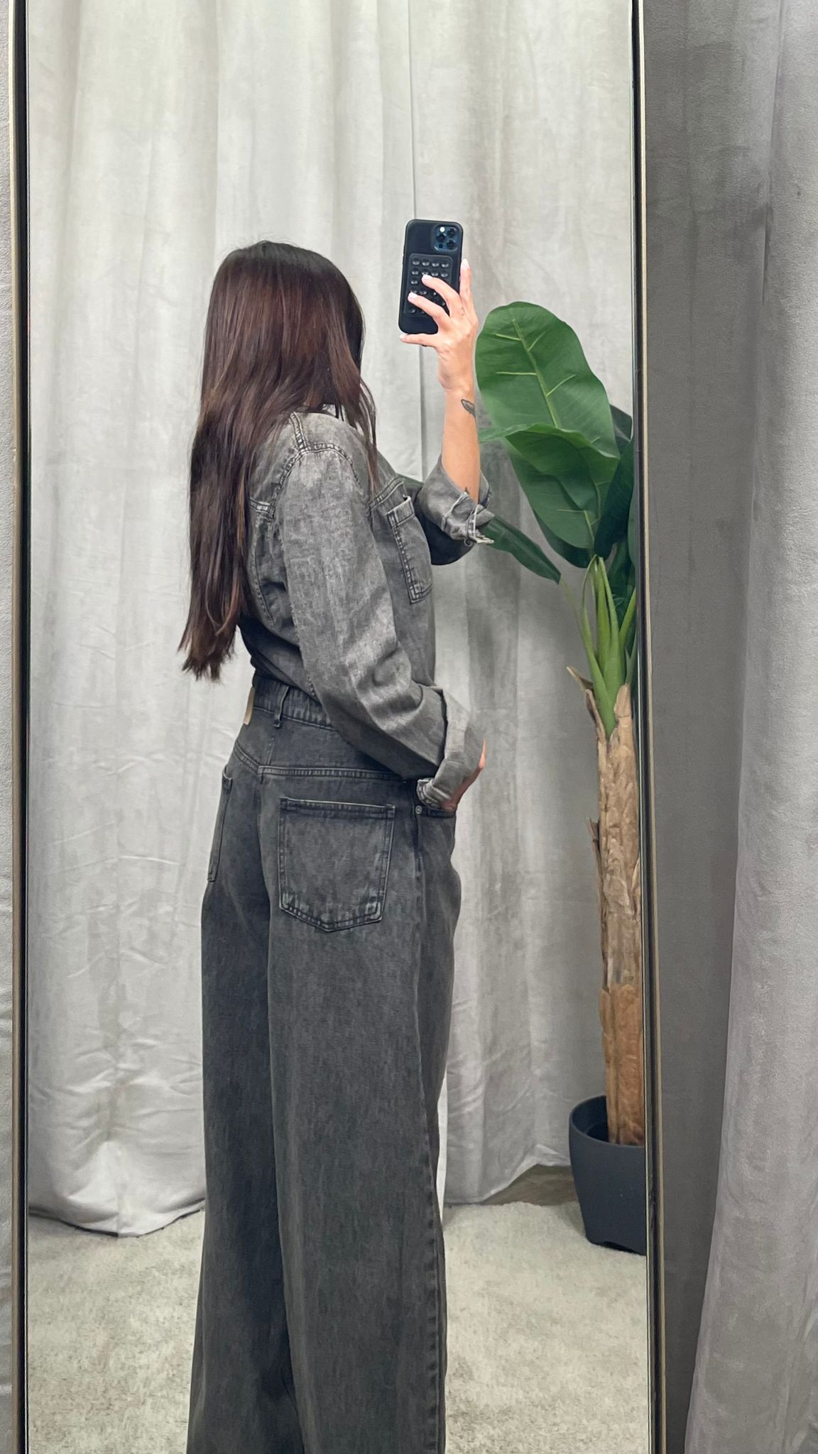 Tuta jeans HaveOne denim grigio -YGZ-P009-