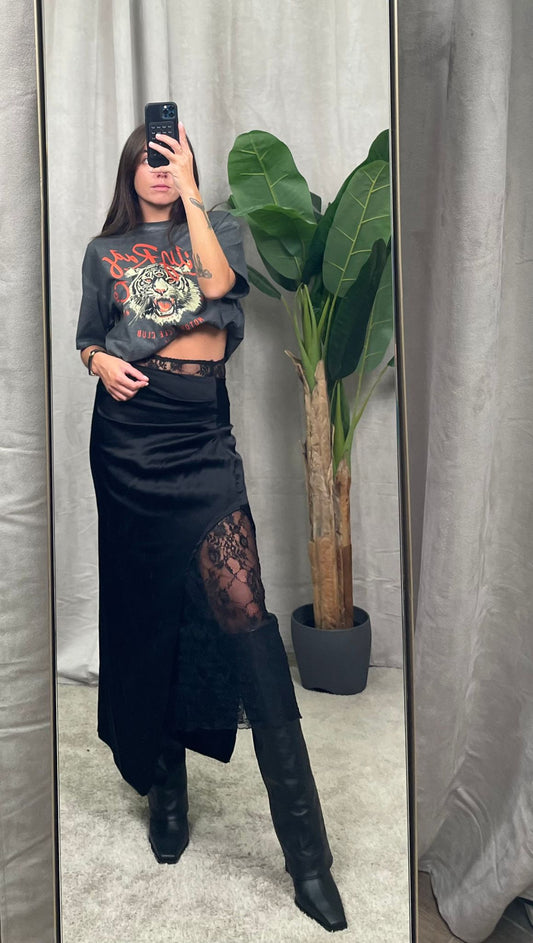 Gonna ViCOLO Satin/Pizzo -TF1094-
