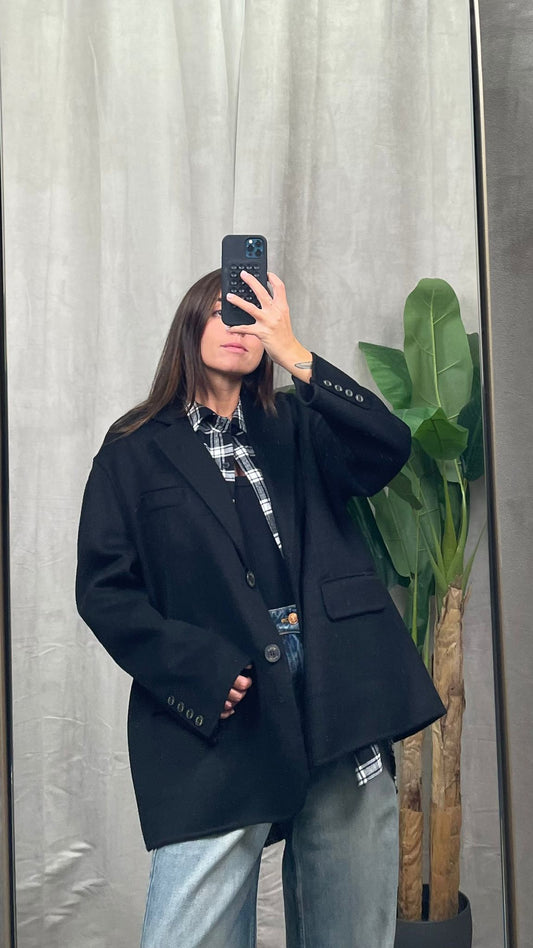 Cappotto taglio blazer ViCOLO hand made -TF0005-