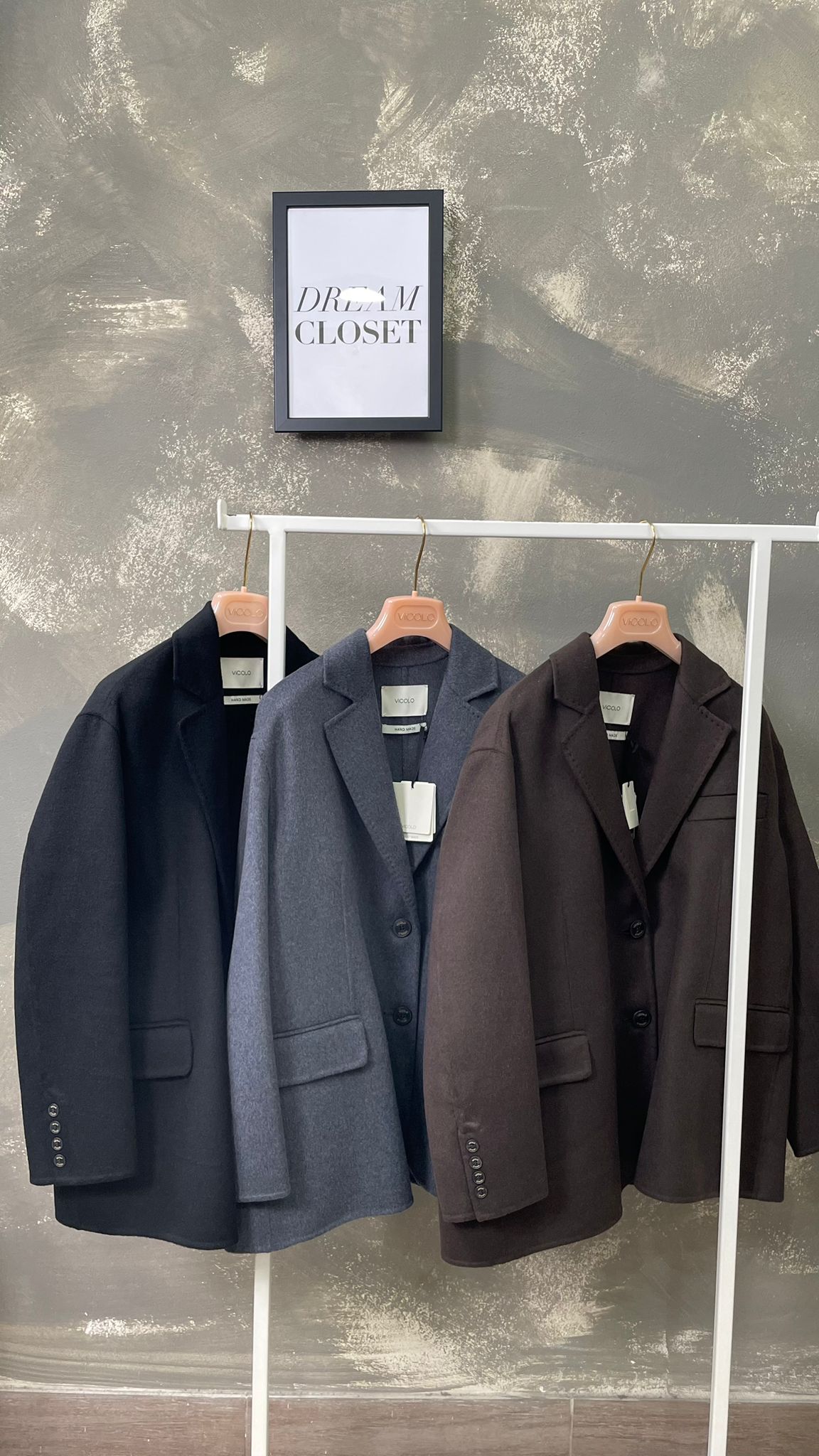Cappotto taglio blazer ViCOLO hand made -TF0005-