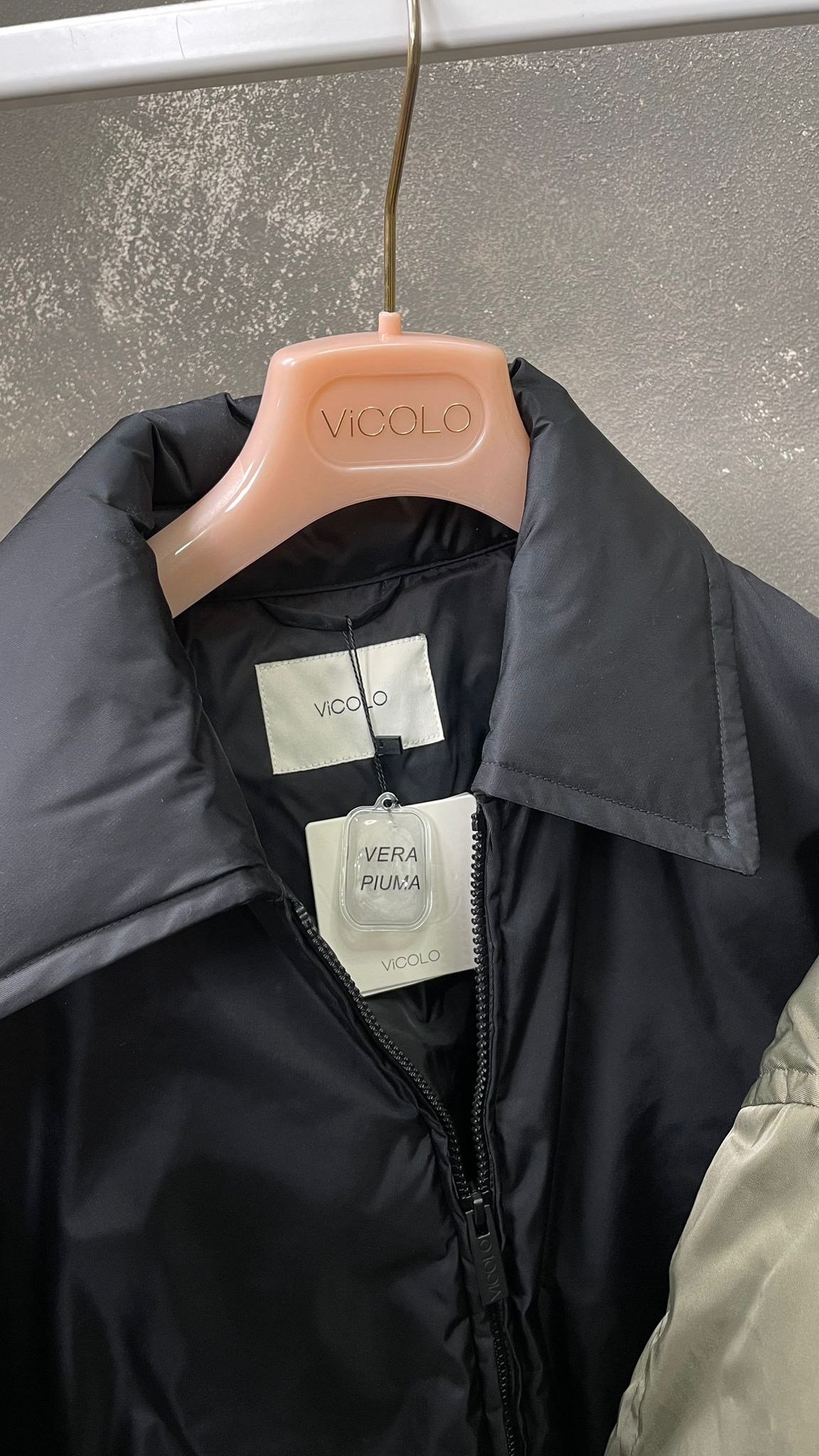 Piumino ViCOLO Over size -TF0013- (Verde/Nero)