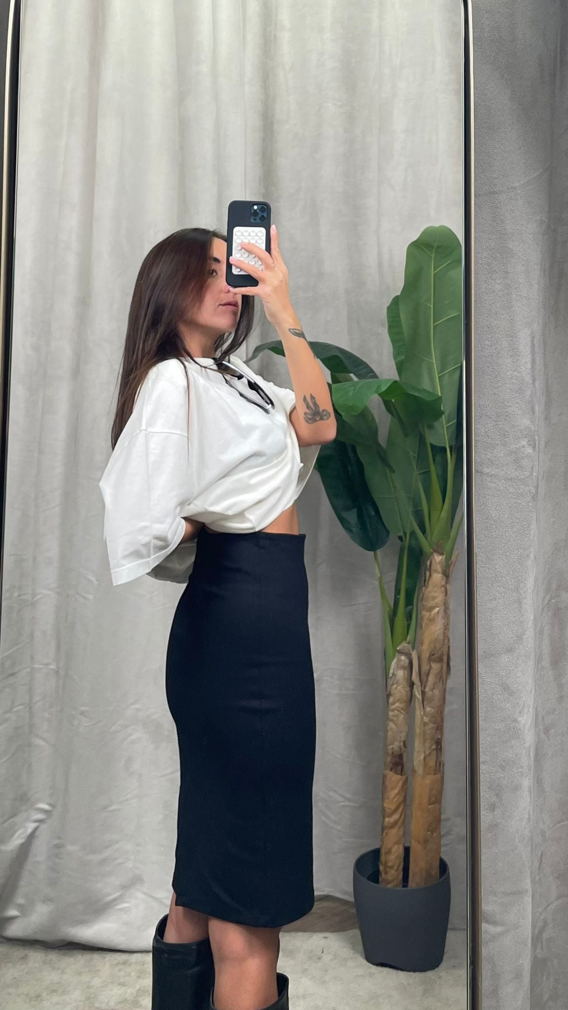 Gonna tubino midi HaveOne -GJK-P138-