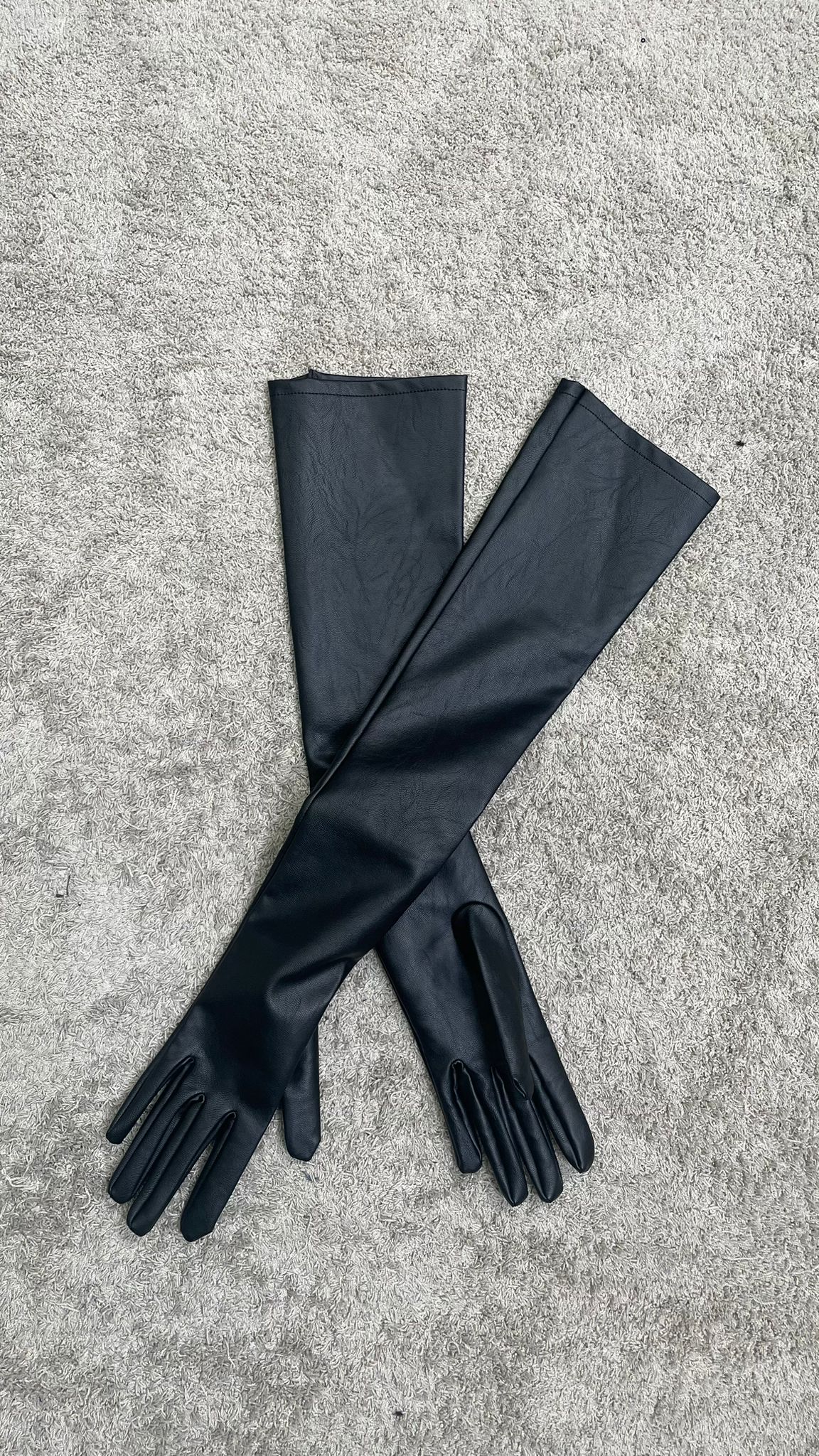 Guanti lunghi in ecopelle Silence Limited