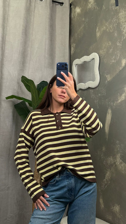 Polo riga HaveOne (Moro,Rosso) -MHO-Q050-