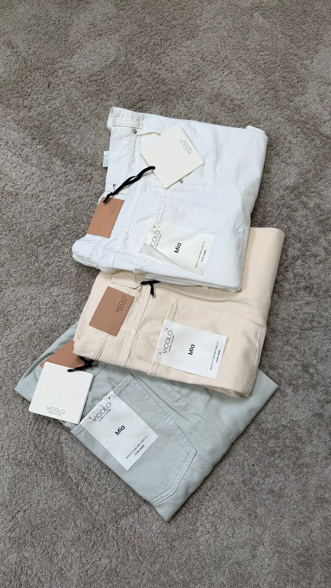 Jeans ViCOLO "Mia" (Menta,Bianco,Burro,Verde) -DAB5148-