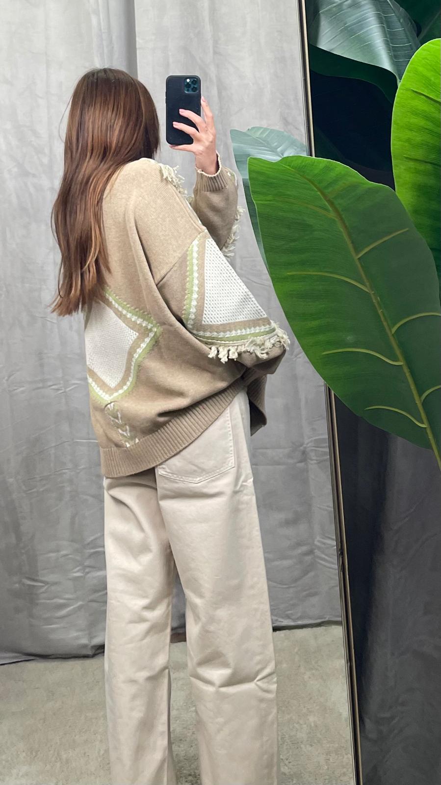 Cardigan ViCOLO con frange