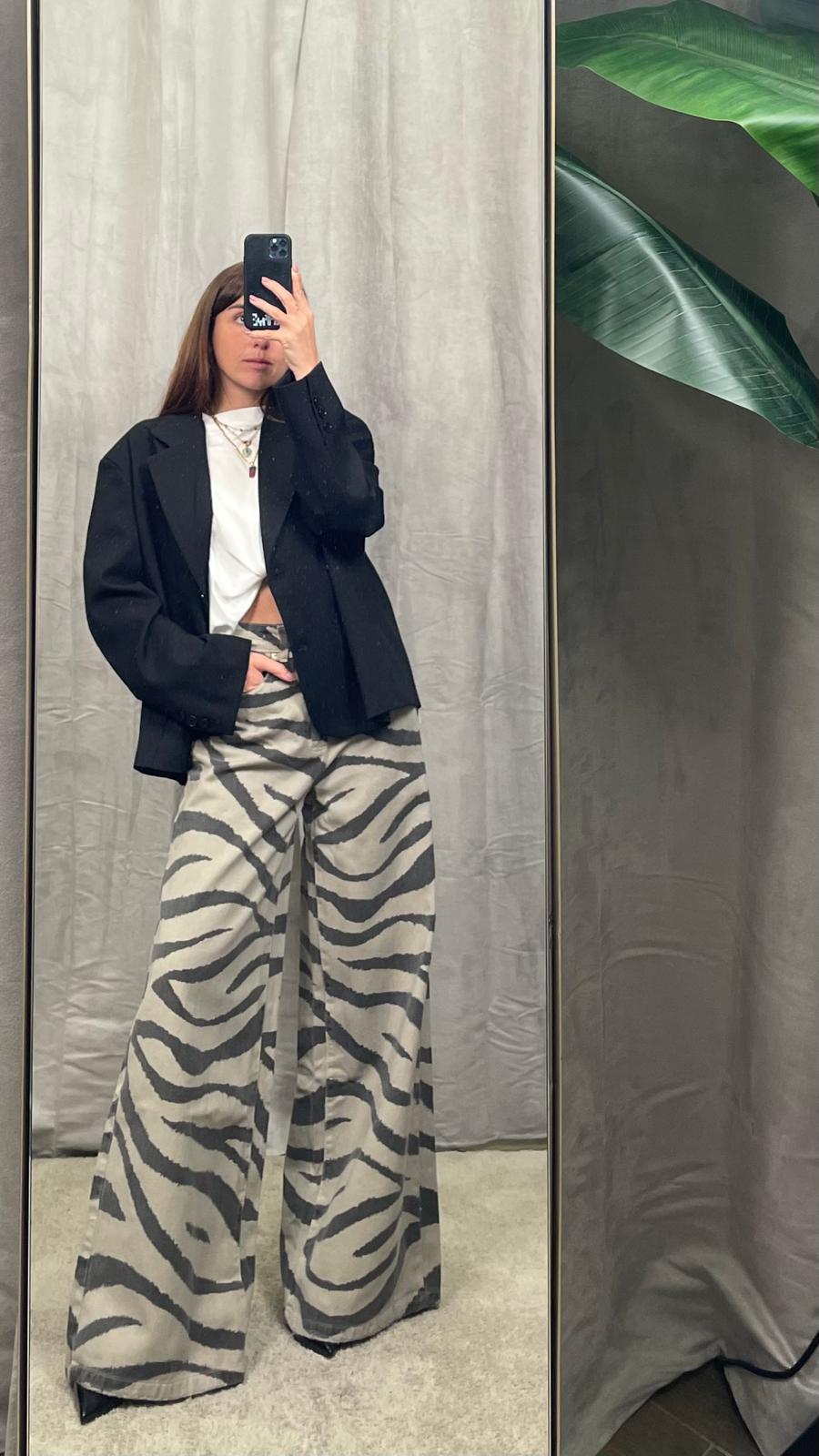 Jeans ViCOLO "Myrna" zebrato