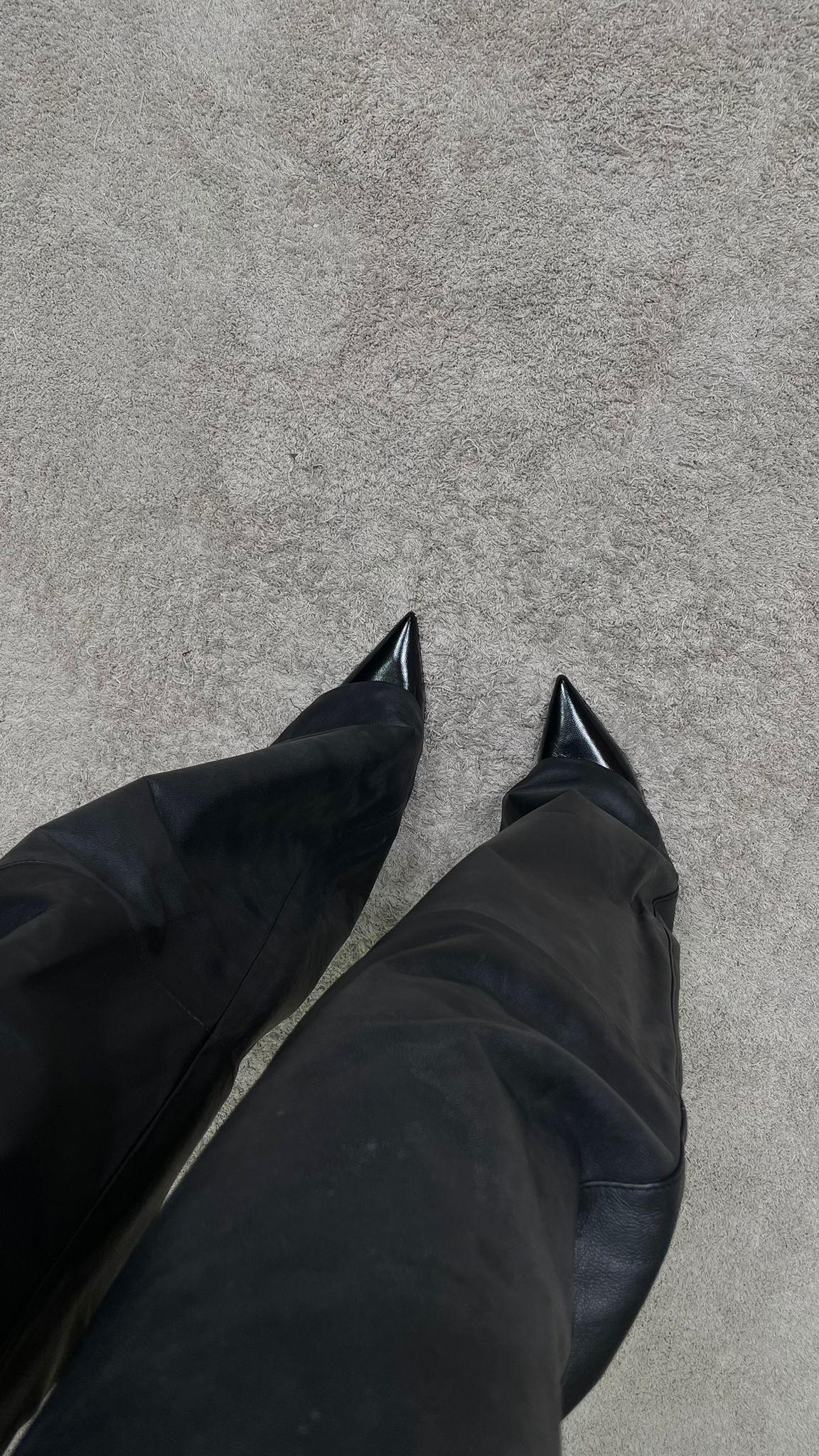 Pantalone ampio in vera pelle ViCOLO -TF0318-