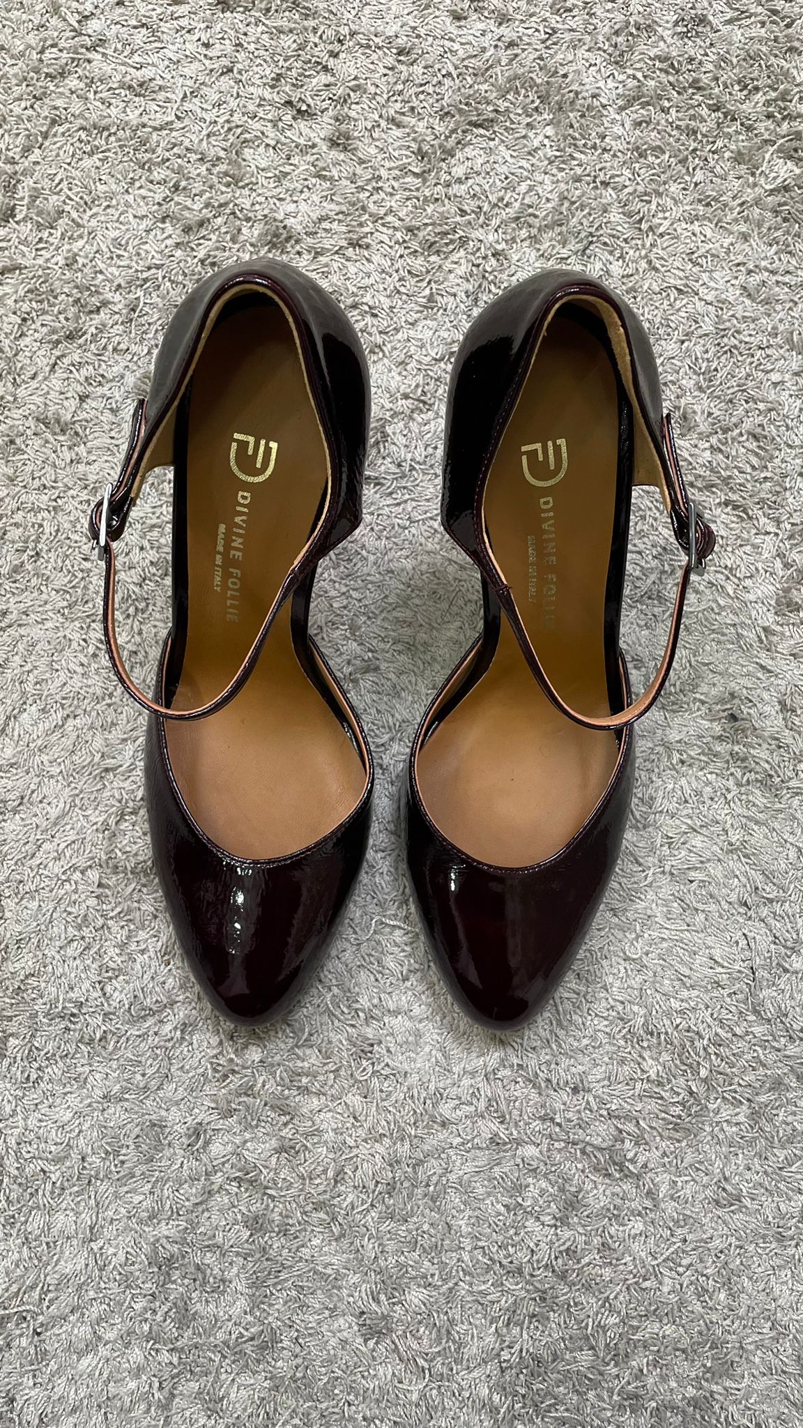 Décolleté Mary Jane DivineFollie (Nero/Bordeaux) -IS646-