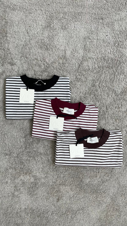 T-shirt a righe Vicolo - UAB0315 -