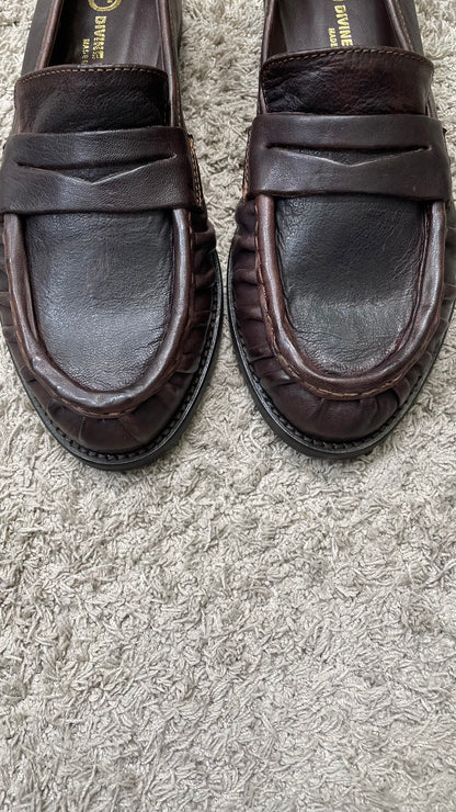 Mocassino in pelle arricciato Divine Follie - CINZIA2541 -