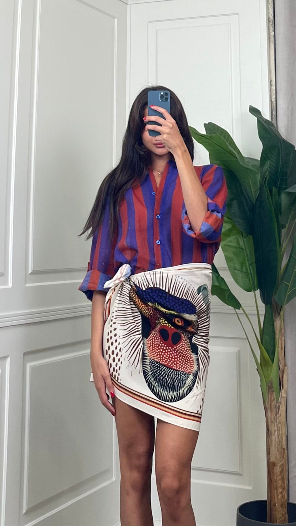Camicia a righe verticali india\bluette HaveOne - CVS-Q422 -
