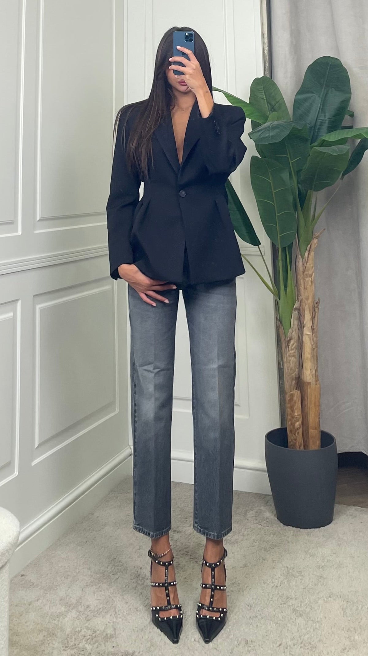 Jeans ZEKE mom fit nero Vicolo - DAC5101 -