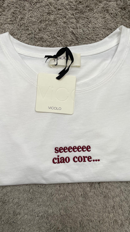 T-shirt con ricamo Vicolo - RAC0236 -