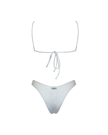 Tina lycra lucida bianco Matinée