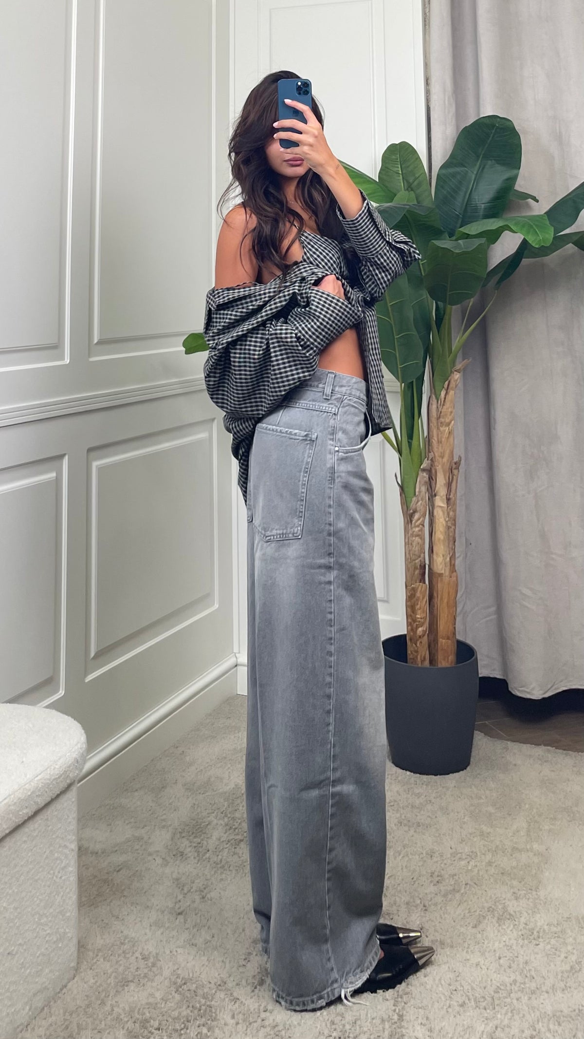 Jeans MIA baggy fit grigio Vicolo - DAC5125 -