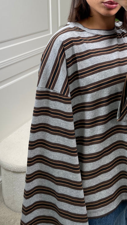 Long sleeve a righe Vicolo - UAC0192 -