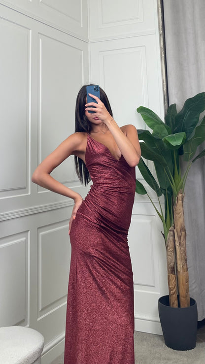 Abito aderente Lurex bronzo HaveOne - AVS-Q050 -