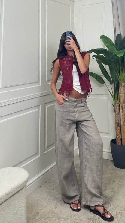 Pantalone bella Puro Lino HaveOne - PLS-Q222 -