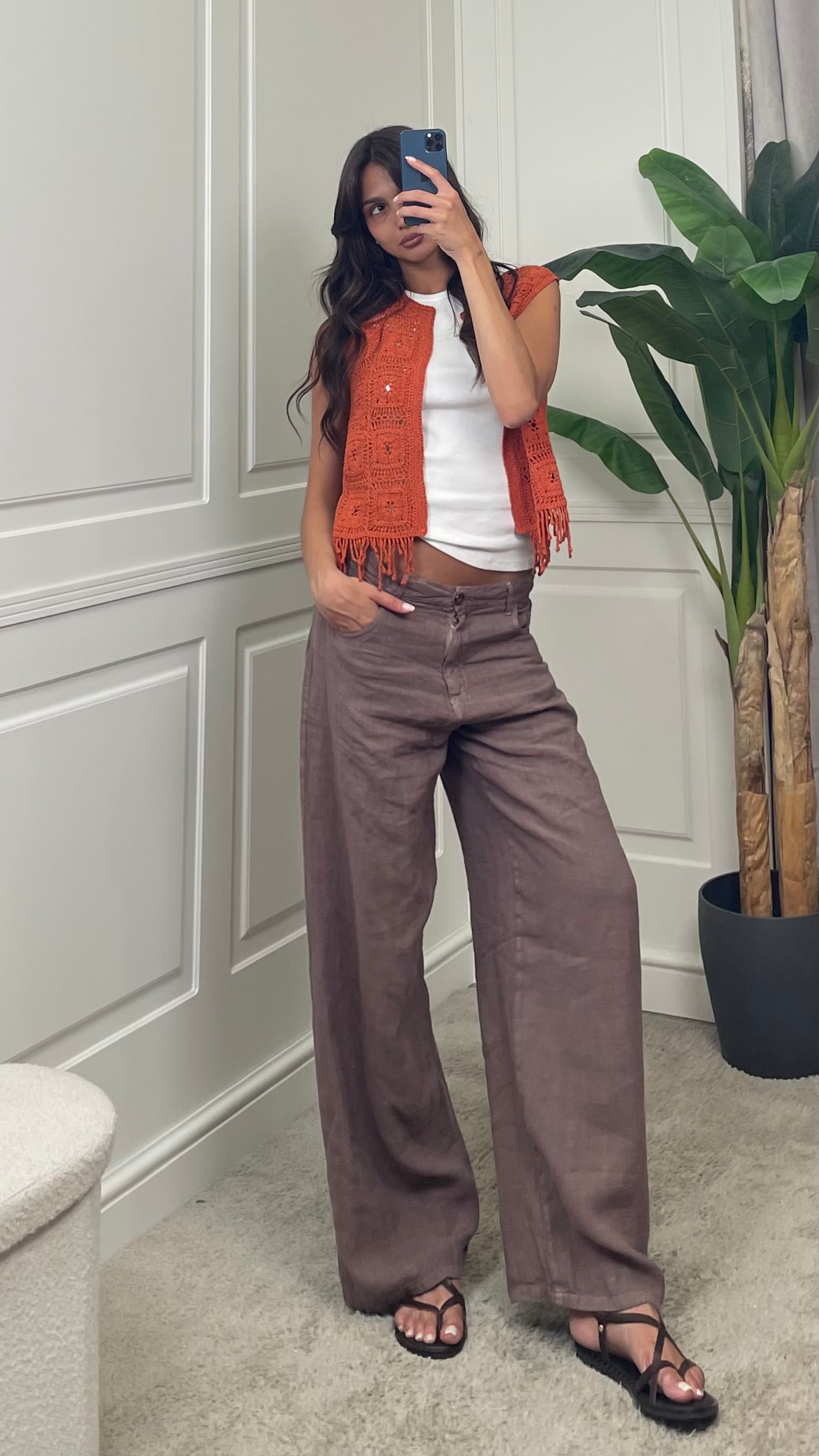 Pantalone bella Puro Lino HaveOne - PLS-Q222 -