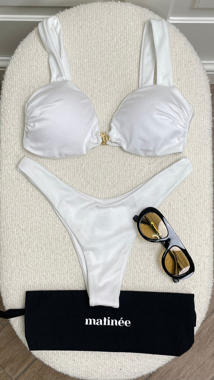 Jane lycra lucida bianco Matinée