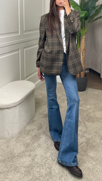 Blazer Over Principe di Galles Vicolo moro - TAC1490 -