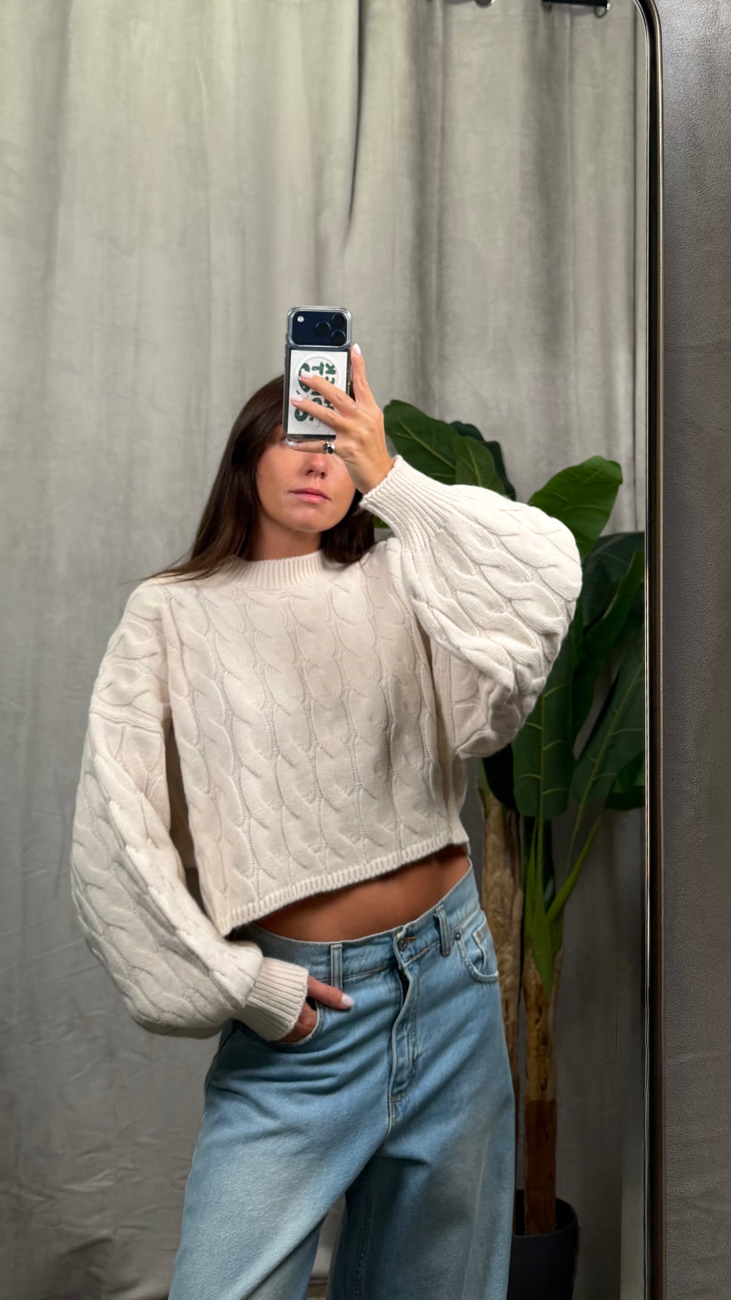 Maglione HaveOne crop-MHO-P416-